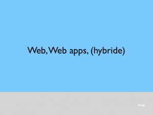 Web, web apps